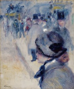 La Place Clichy, c.1880 by Pierre Auguste Renoir
